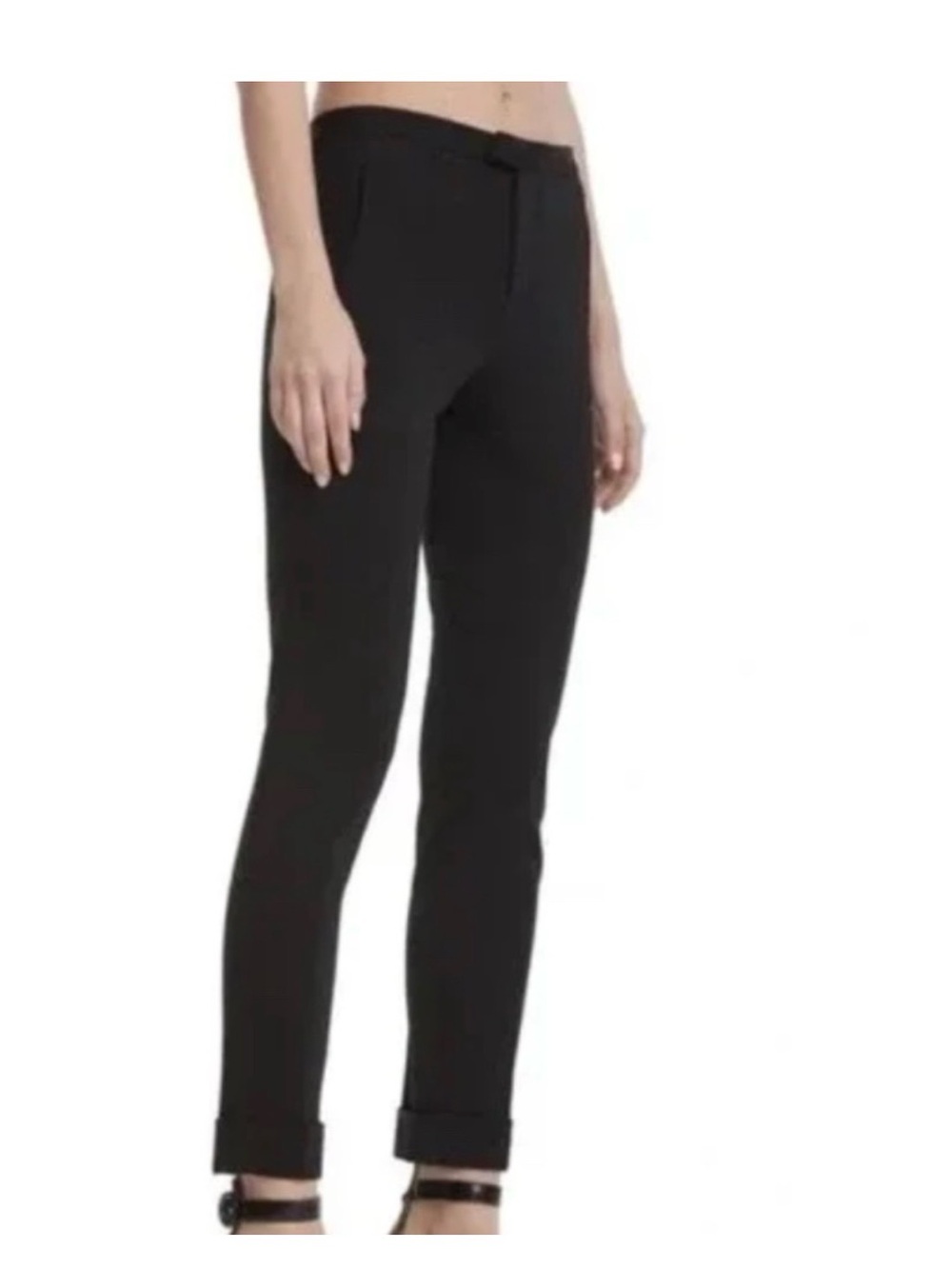ATM Anthony Thomas Melillo cotton Slim Trouser Pants In Black size 6